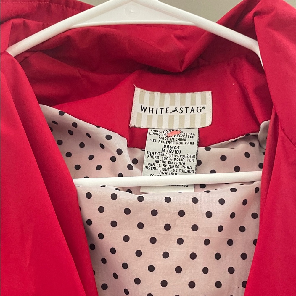 White Stag Women's Vibrant Red Trench Coat